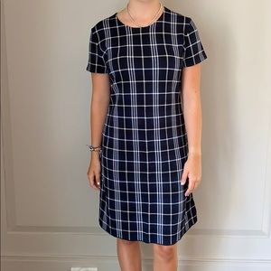 Black and White Plaid Theory Dress